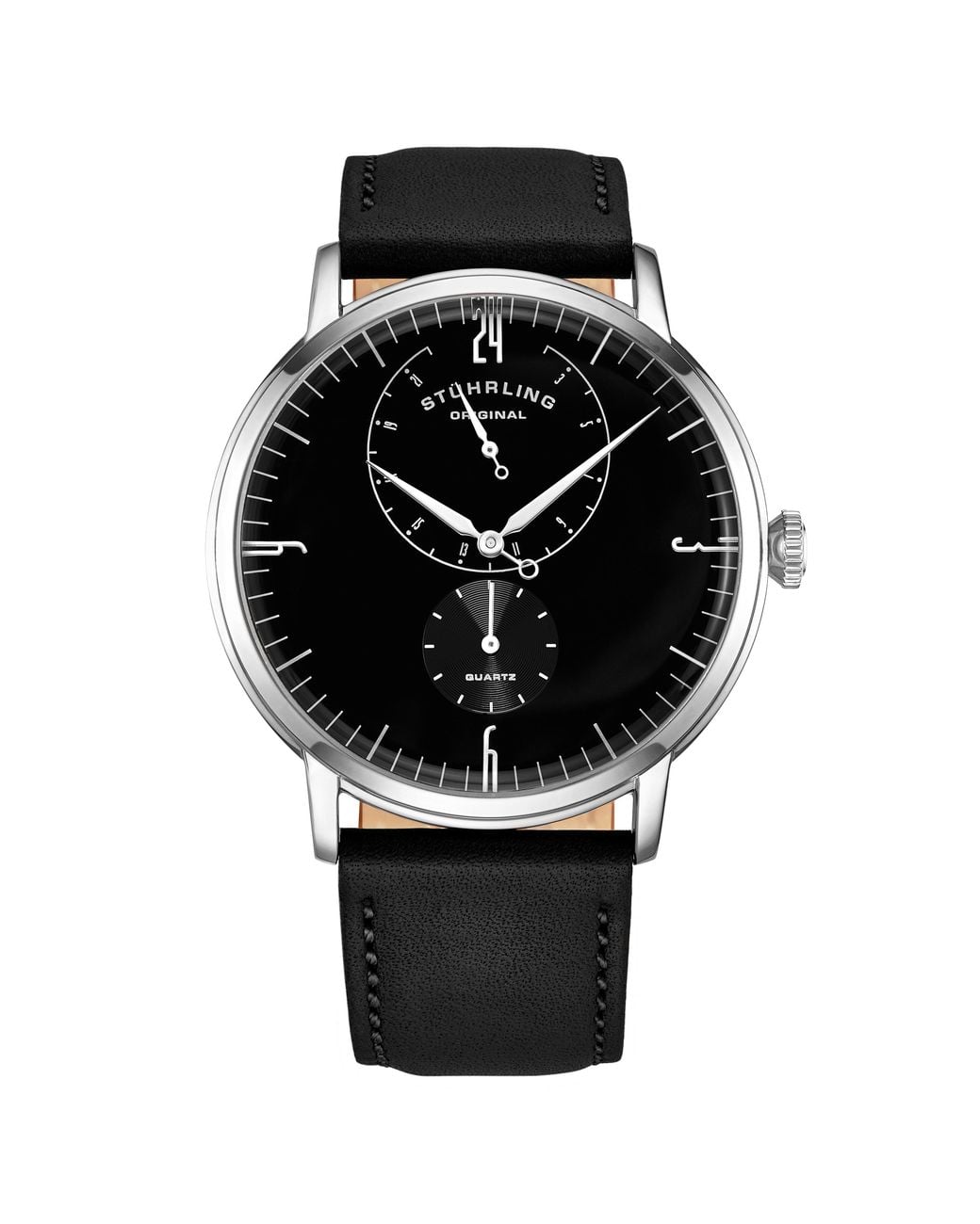 Stuhrling Black Cabaletta 3969 Quartz 42Mm Classic for men