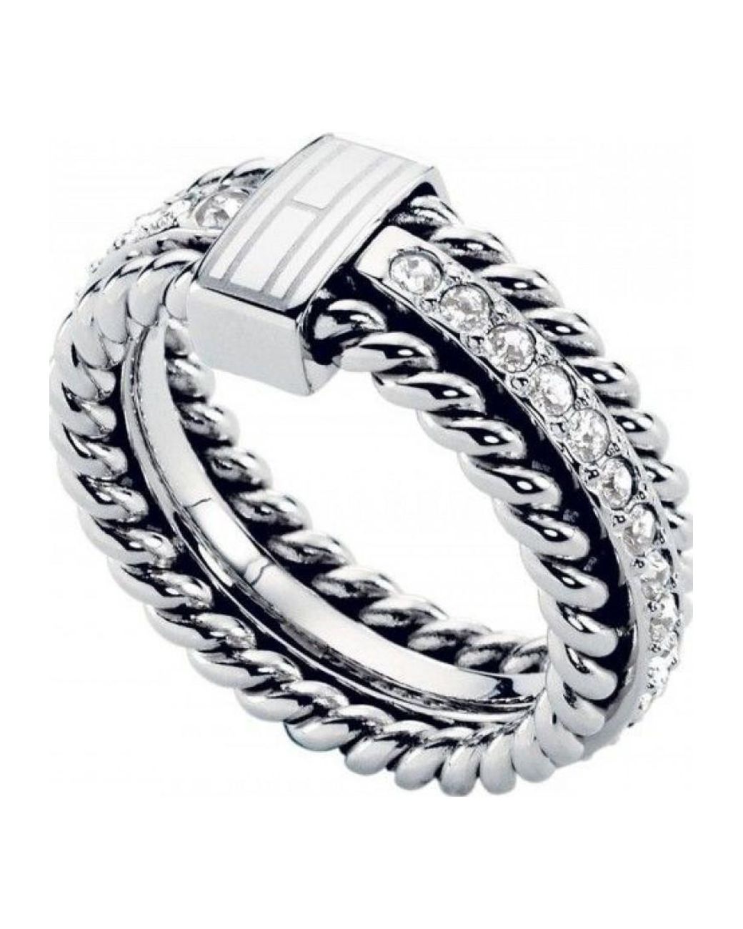 Tommy Hilfiger White 2700582B Ladies Ring