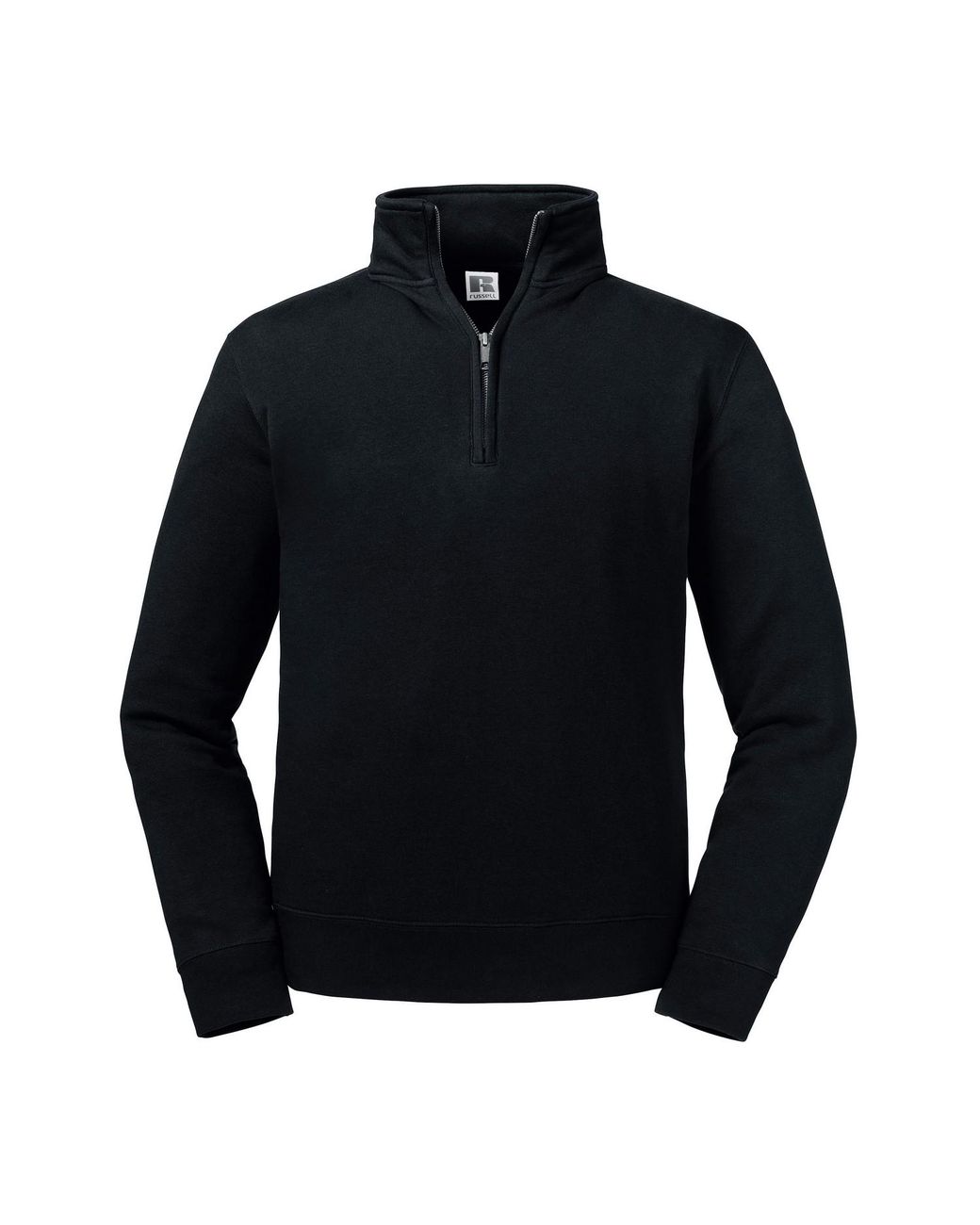 Russell Black Authentic Quarter Zip Sweatshirt for men