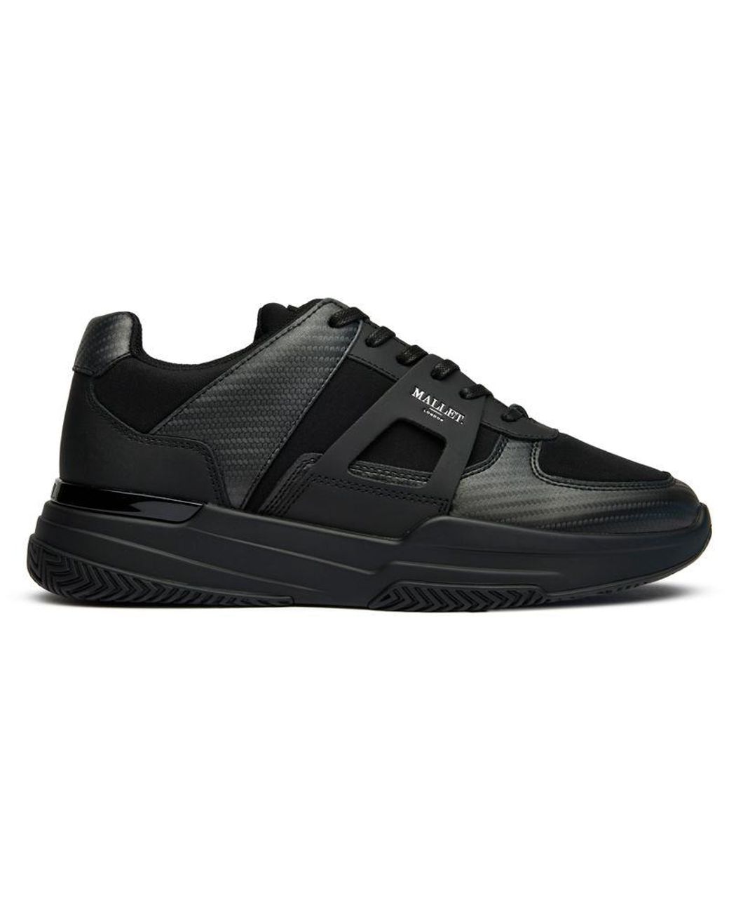 Mallet Black Marquess Trainers for men