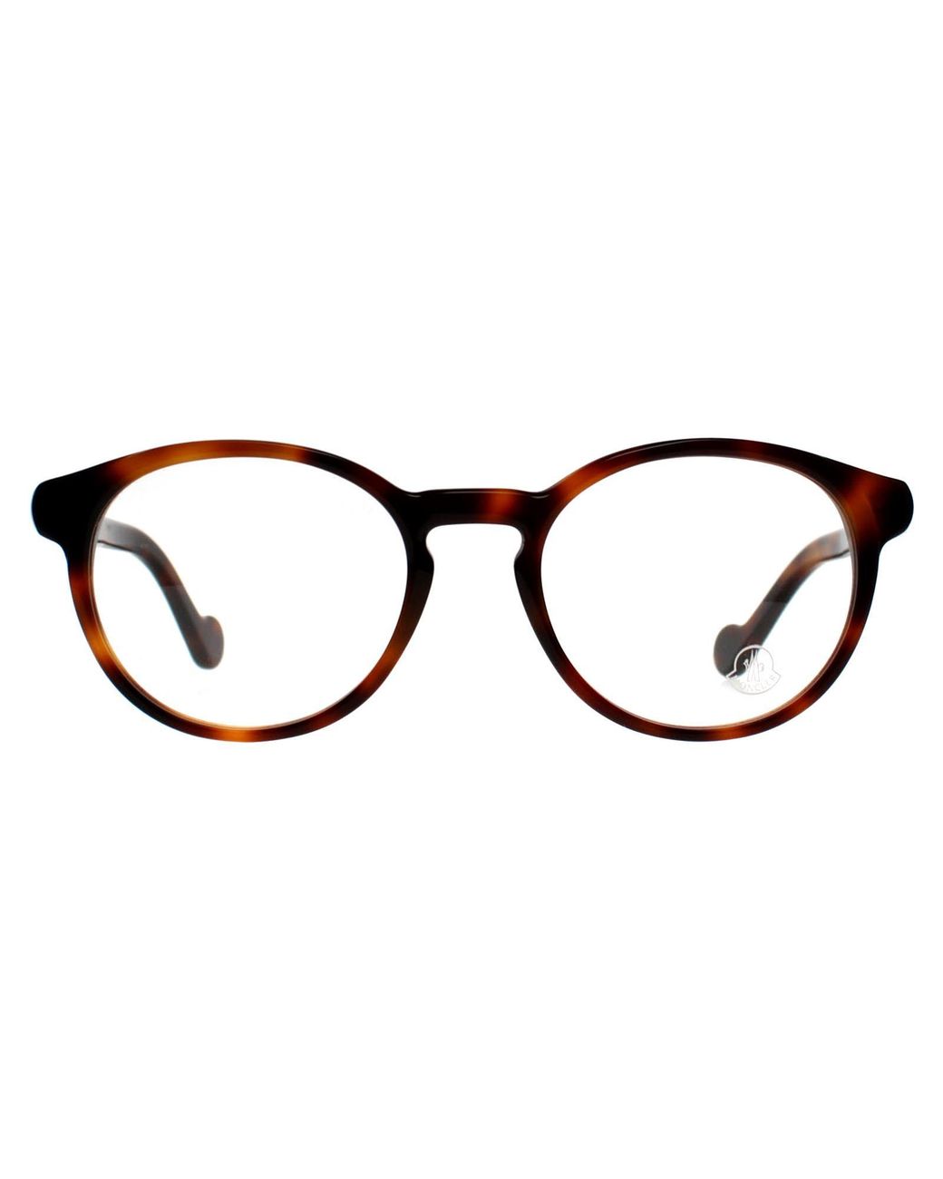 Moncler Brown Round Dark Havana Ml5053