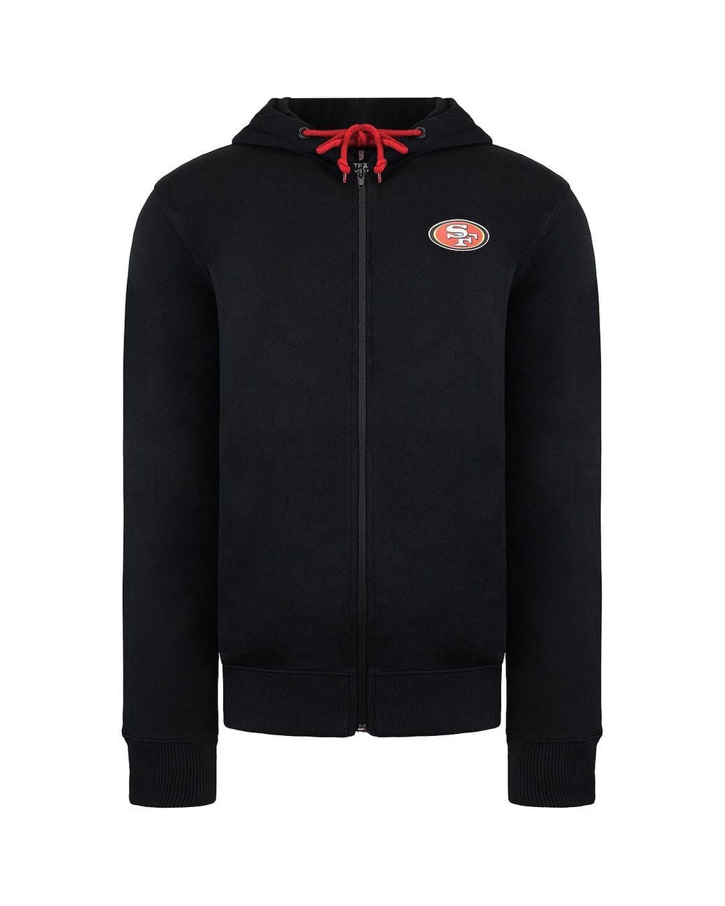 Fanatics Black Us Sports San Francisco 49Ers Sweatshirt Zip Up Track Top for men