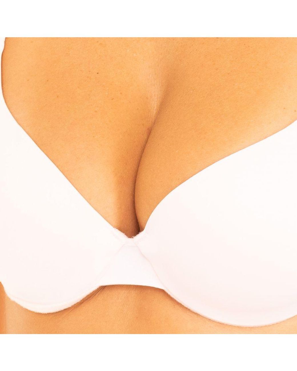 Dim Orange Bra With Underwire And Elastic Sides 003Al, Comfortable And Firm Design That Adapts To The Silhouette