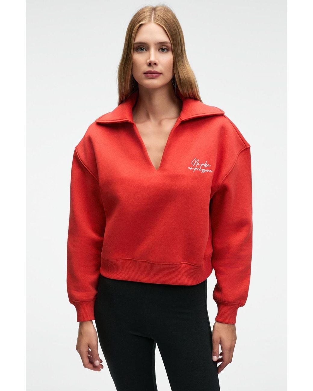Grimelange Embroidered Crew Neck Sweatshirt