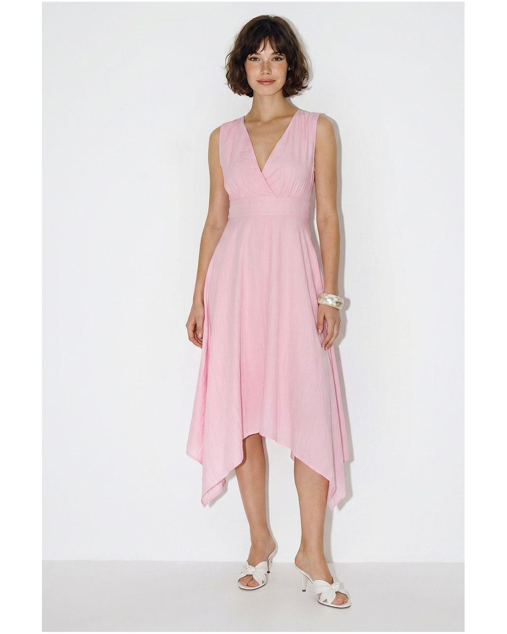 Bianco Lucci Pink Midi Dress