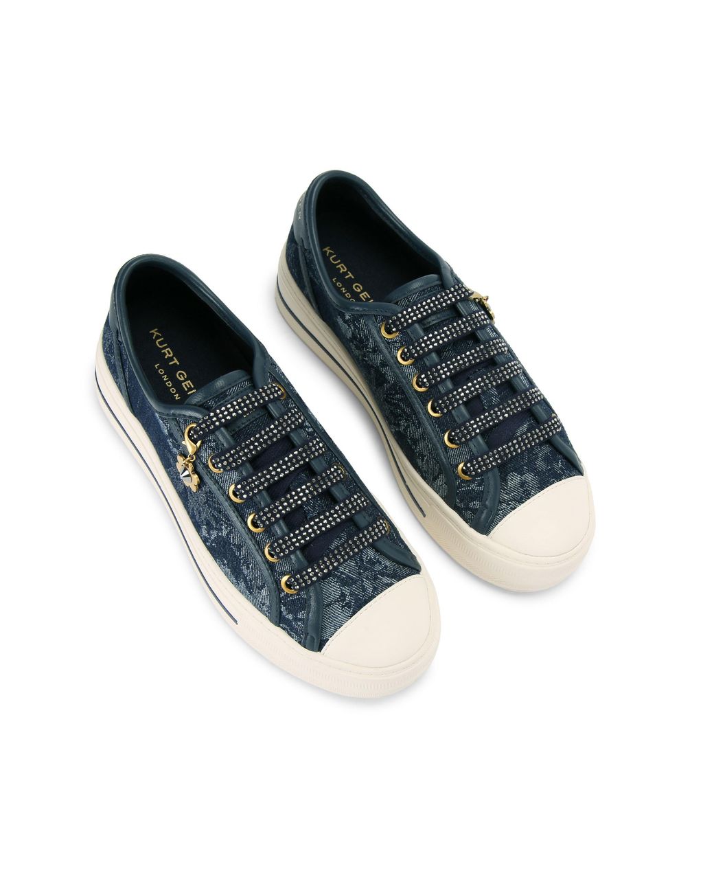 Kurt Geiger Blue Lace Up Sneaker Sneakers
