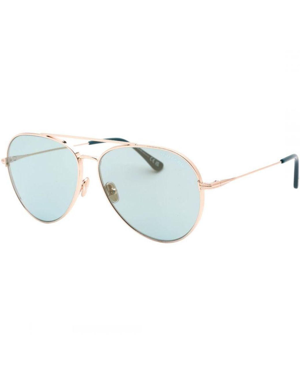 Tom Ford Blue Ft0996 28X Shiny Sunglasses Metal for men