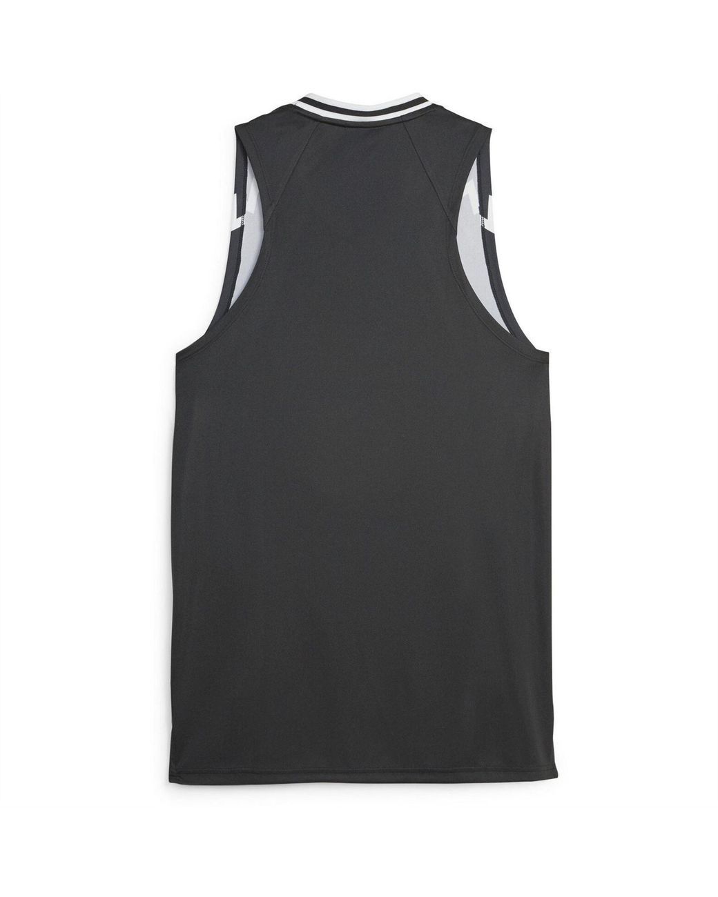 PUMA Black Hoops Team Game Performance Basketball Jersey for men