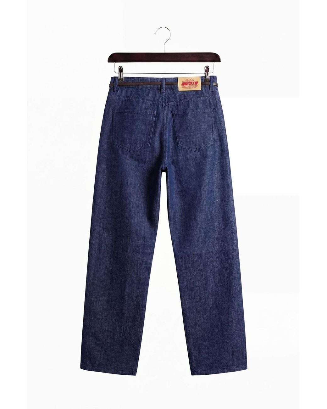 Giesto Blue Mid-Waist Straight-Leg Denim Jeans for men