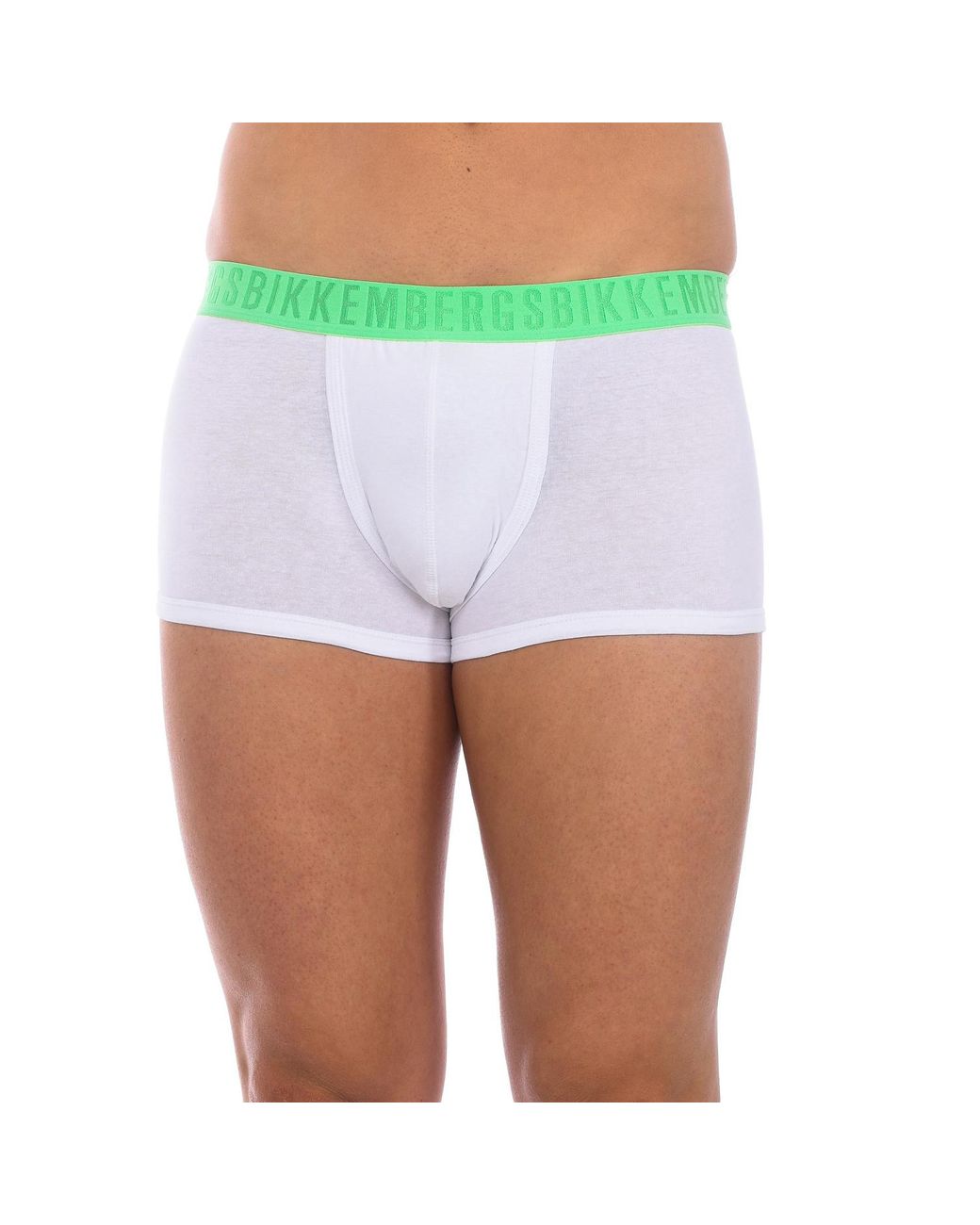 Bikkembergs White Pack-2 Anatomical Front Fashion Tape Boxers Bkk1Utr04Bi for men