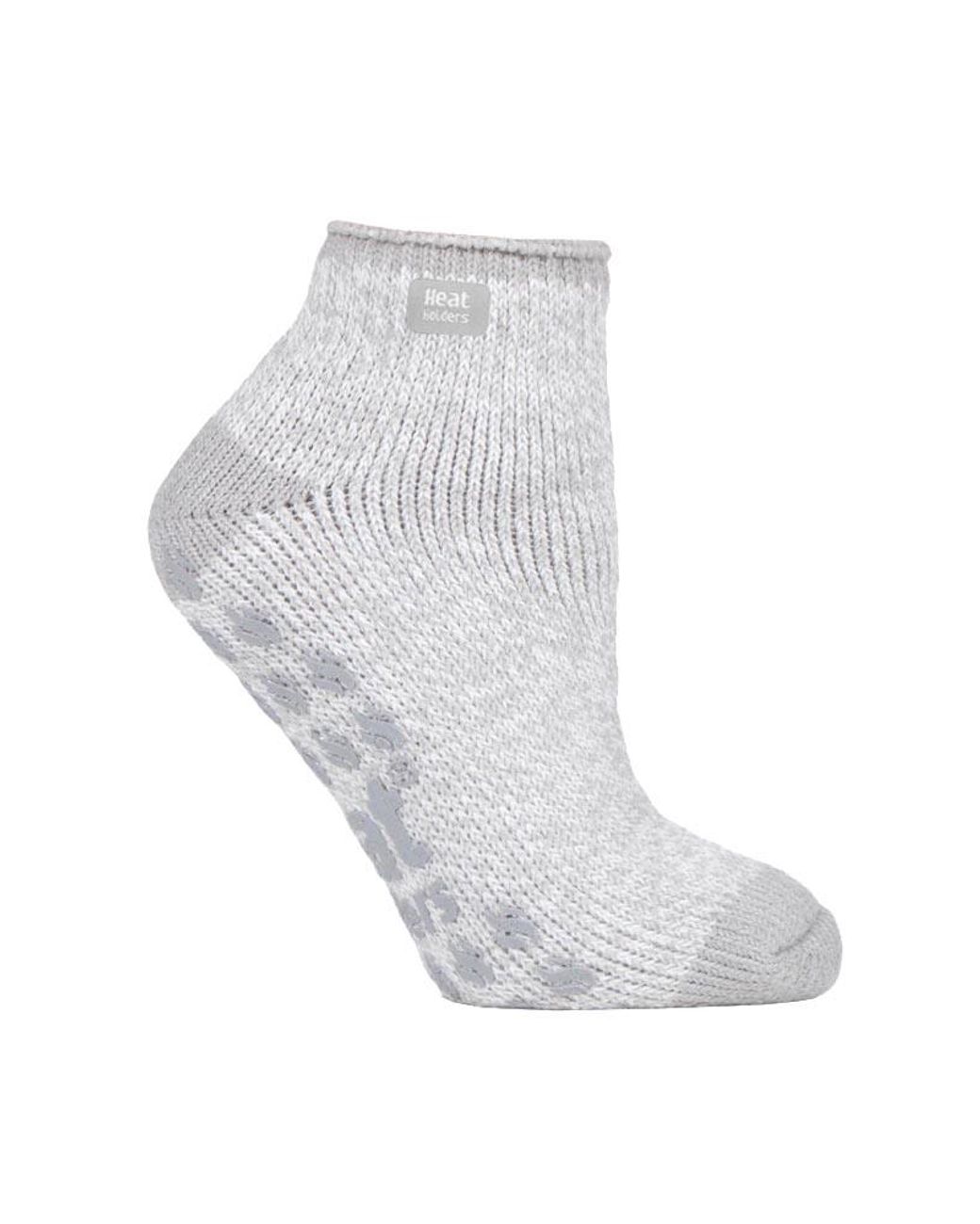 Heat Holders White Ladies 2.3 Tog Thermal Low Cut Ankle Slipper Socks