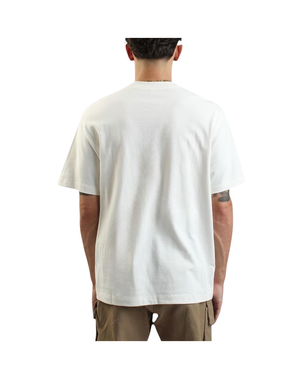 True Religion White 108466 Oversized T Shirts Yellowstone Drop Shoulder Soft Tee for men