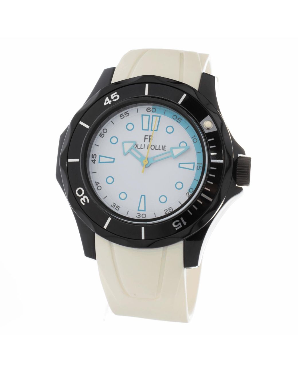 Folli Follie Black Ladies Watch Quartz Stainless Steel