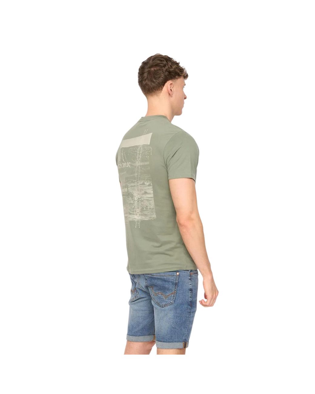 Duck and Cover Green Landway T-Shirt Cotton for men
