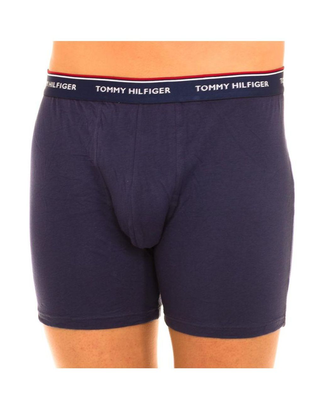Tommy Hilfiger Blue Pack-3 Breathable Fabric Boxer With Anatomical Front Um0Um00010 for men
