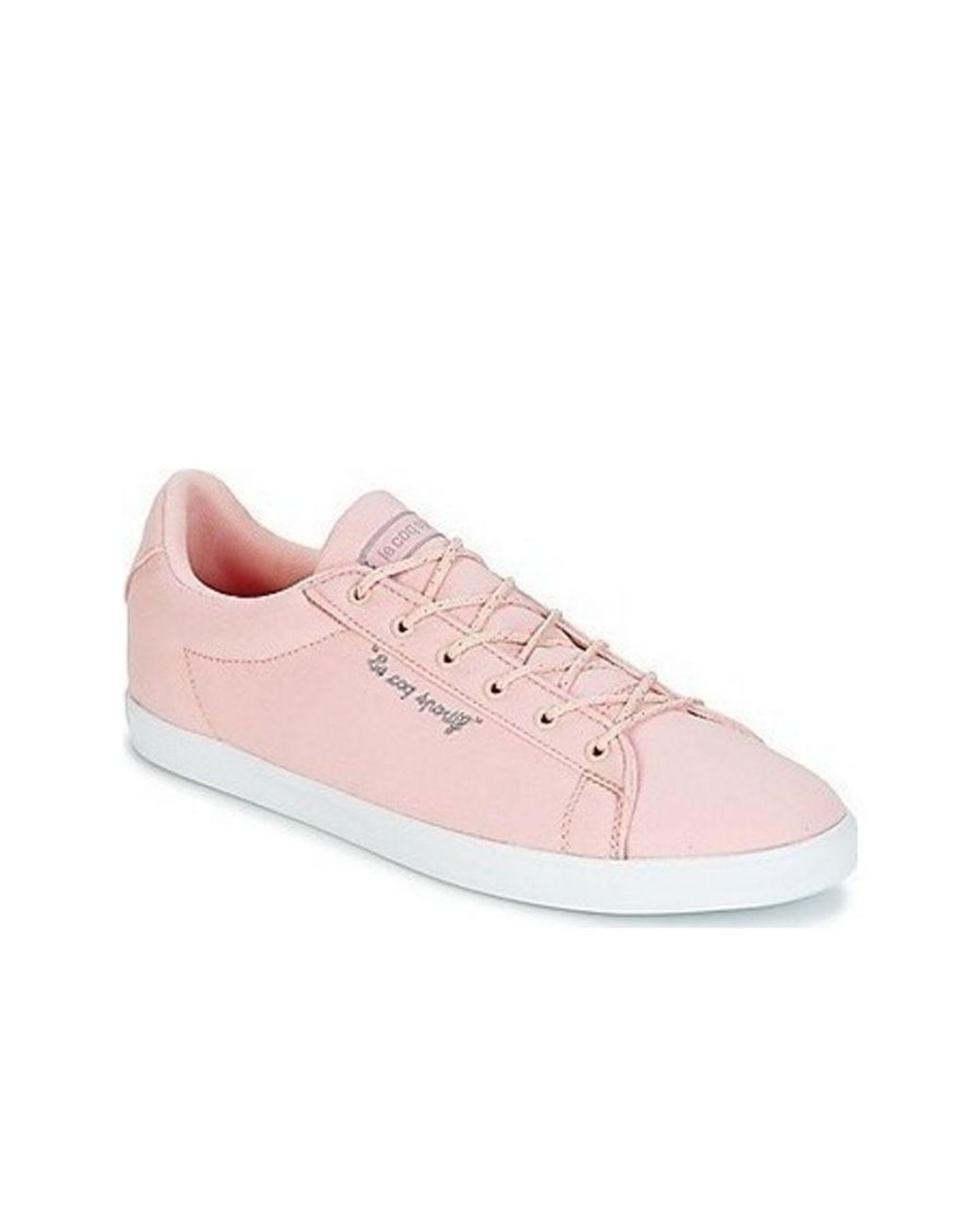 Le Coq Sportif Pink Agate Lo Cvs Metallic Plimsolls Canvas