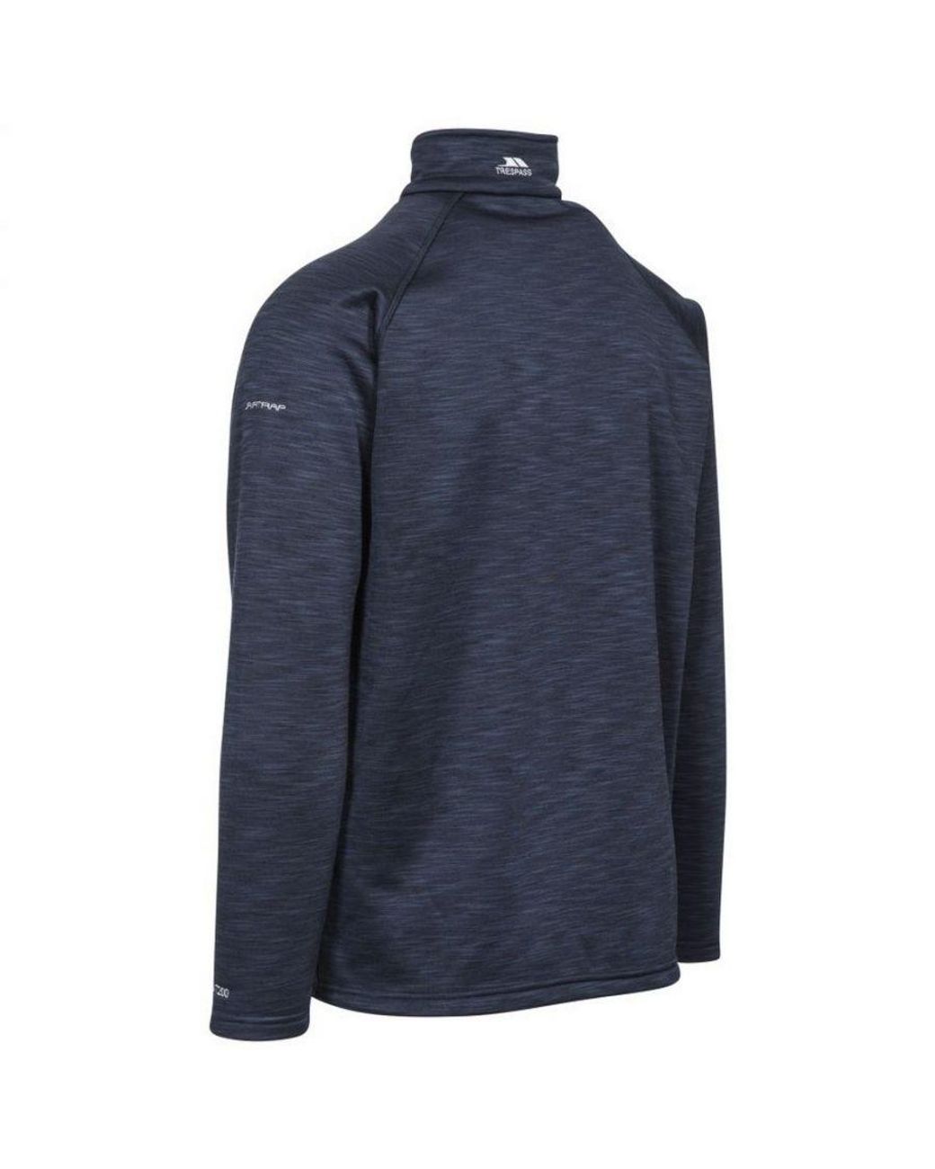 Trespass Blue Collins Half Zip Fleece Top for men