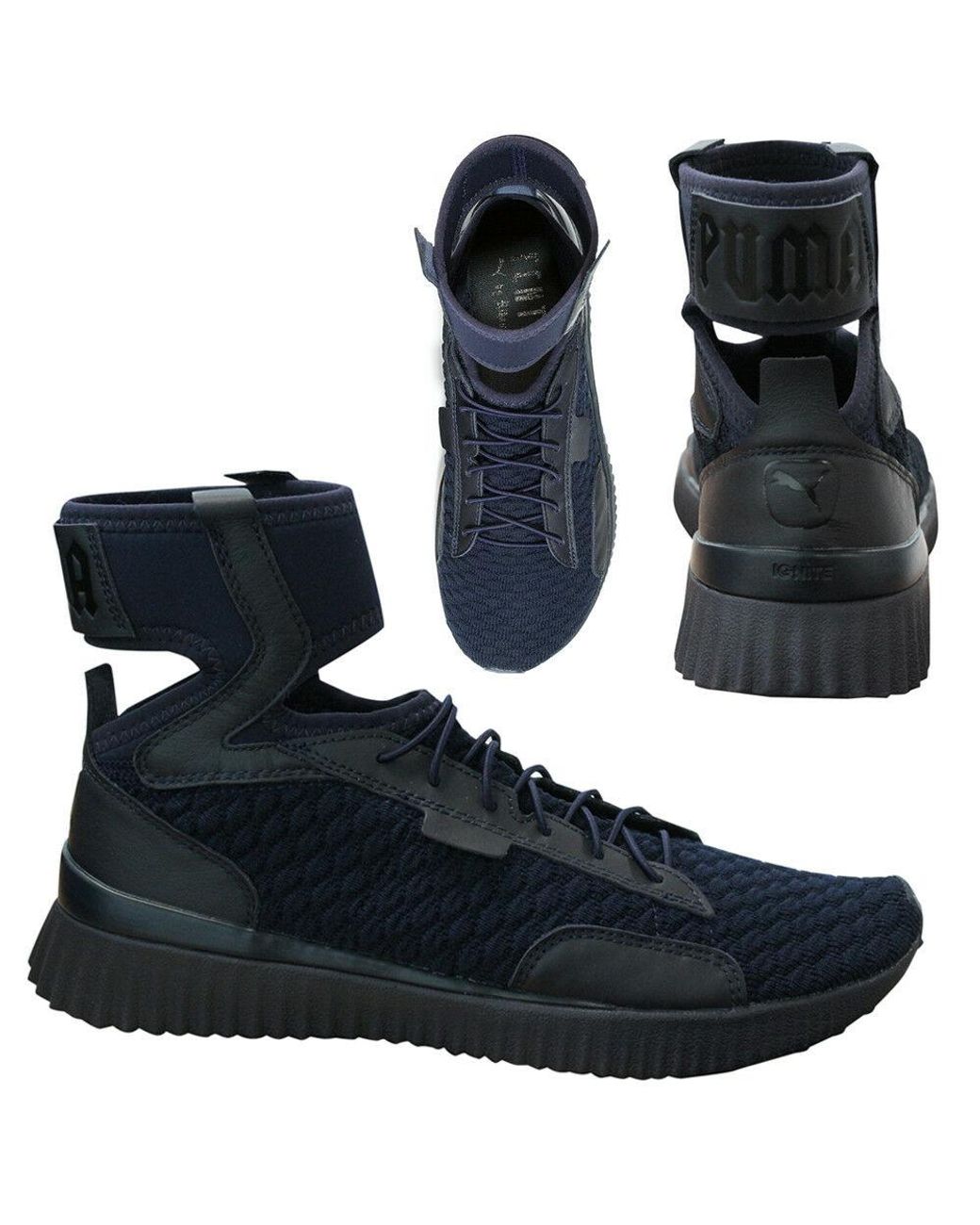 PUMA Blue X Rihanna Fenty Mid Geo Trainers