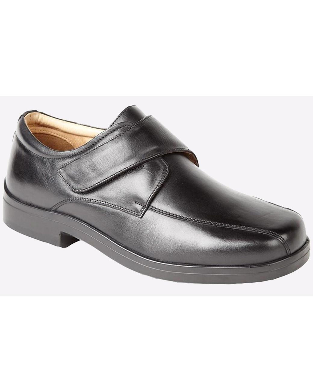 Roamer Gray Freeport Leather Shoe (Extra Wide) for men