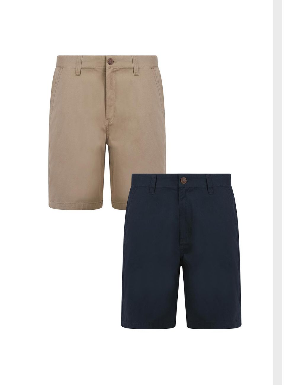 Tokyo Laundry Blue Cotton Chino Shorts for men