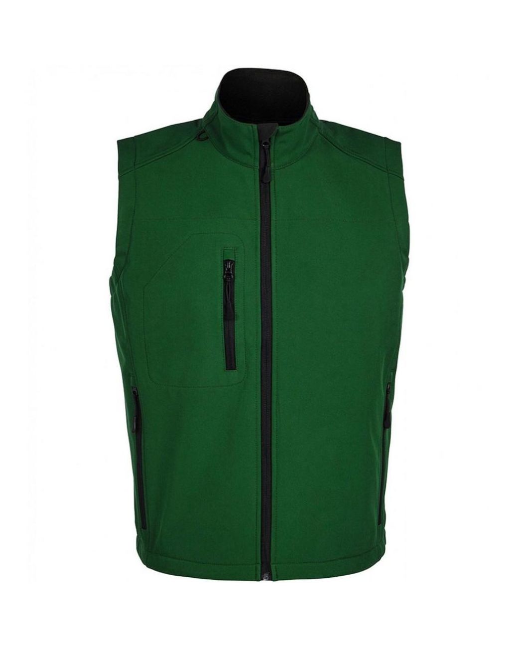 Sol's Green Rallye Soft Shell Bodywarmer Jacket (Bottle) for men