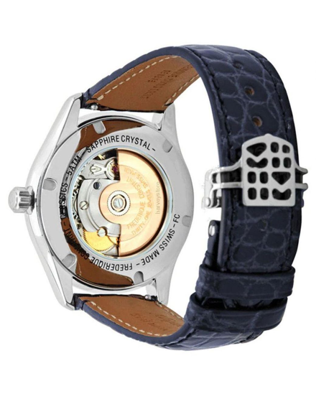 Frederique Constant Gray Frédérique Watch Fc-318Mpn3B6 Leather (Archived)