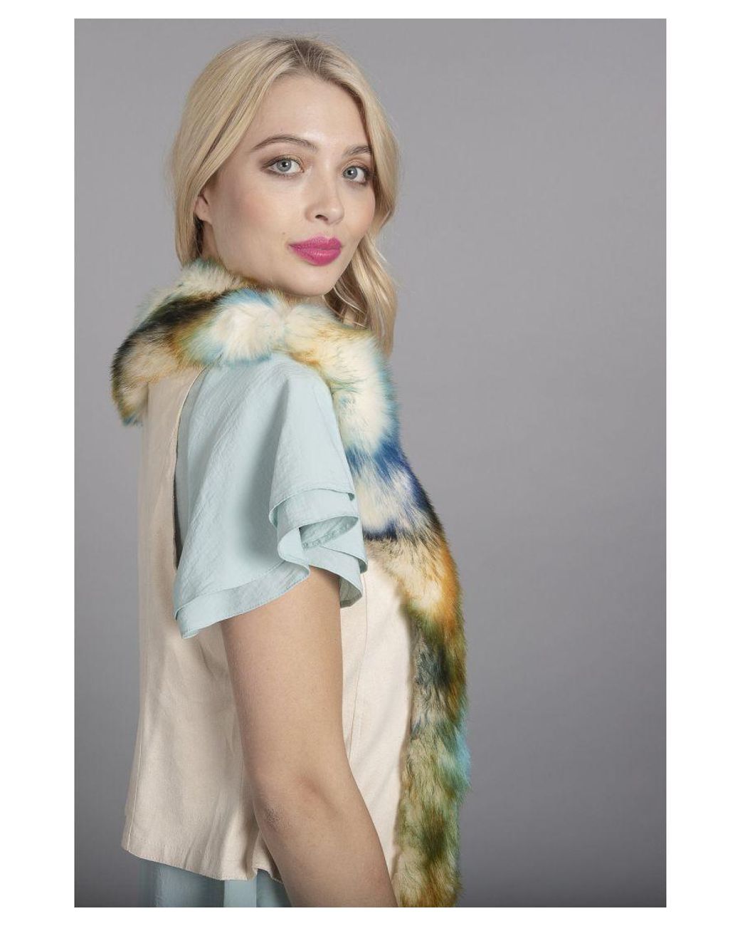 Jayley Gray Luxury Faux Fur Suede Gilet