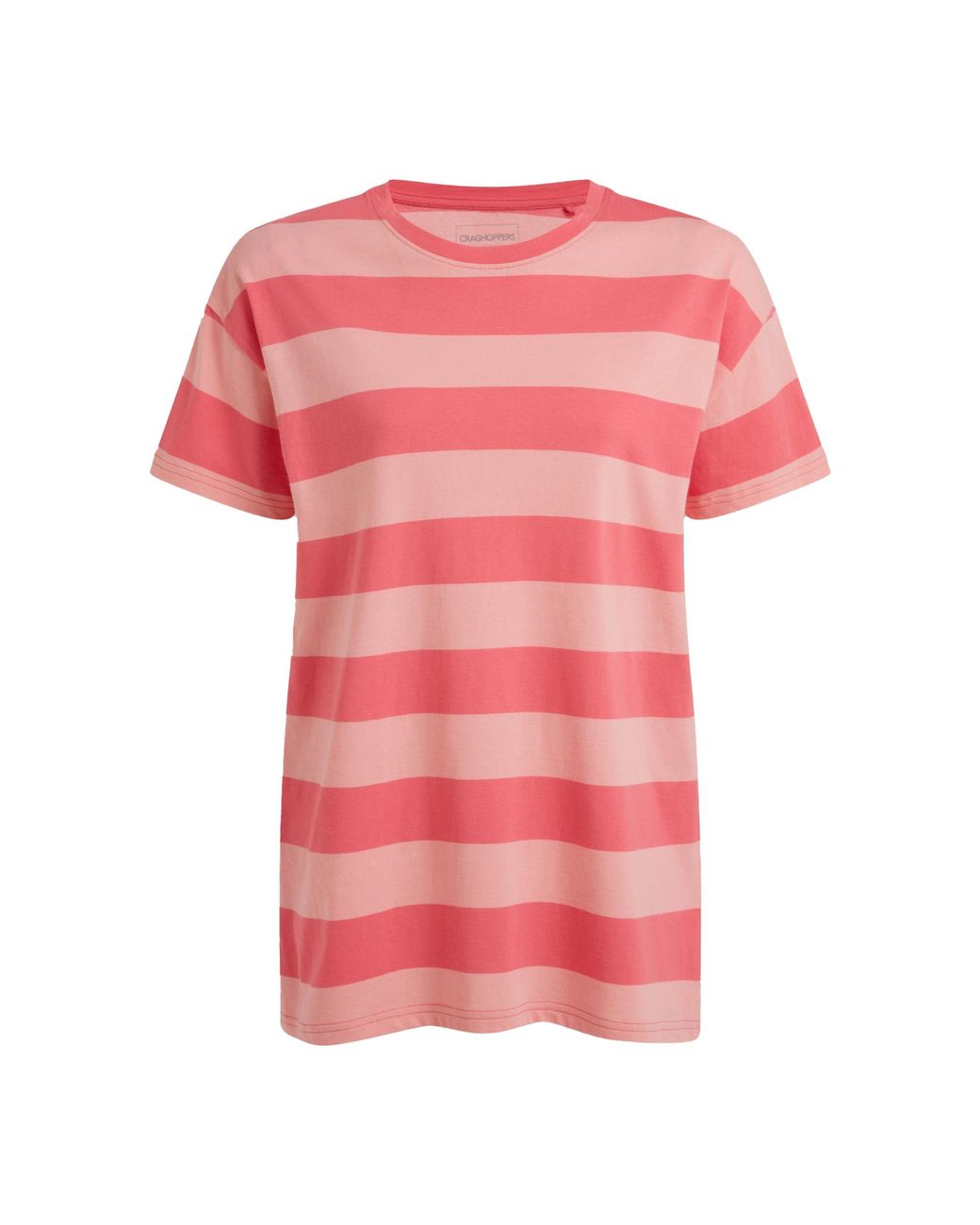 Craghoppers Pink Ladies Yago Contrast Striped T-Shirt Reef)