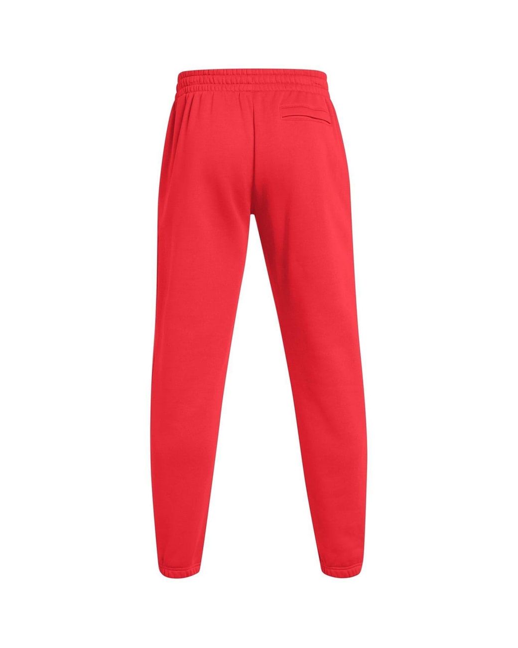 Under Armour Red Essential Fleece Solid Patterned Joggers for men