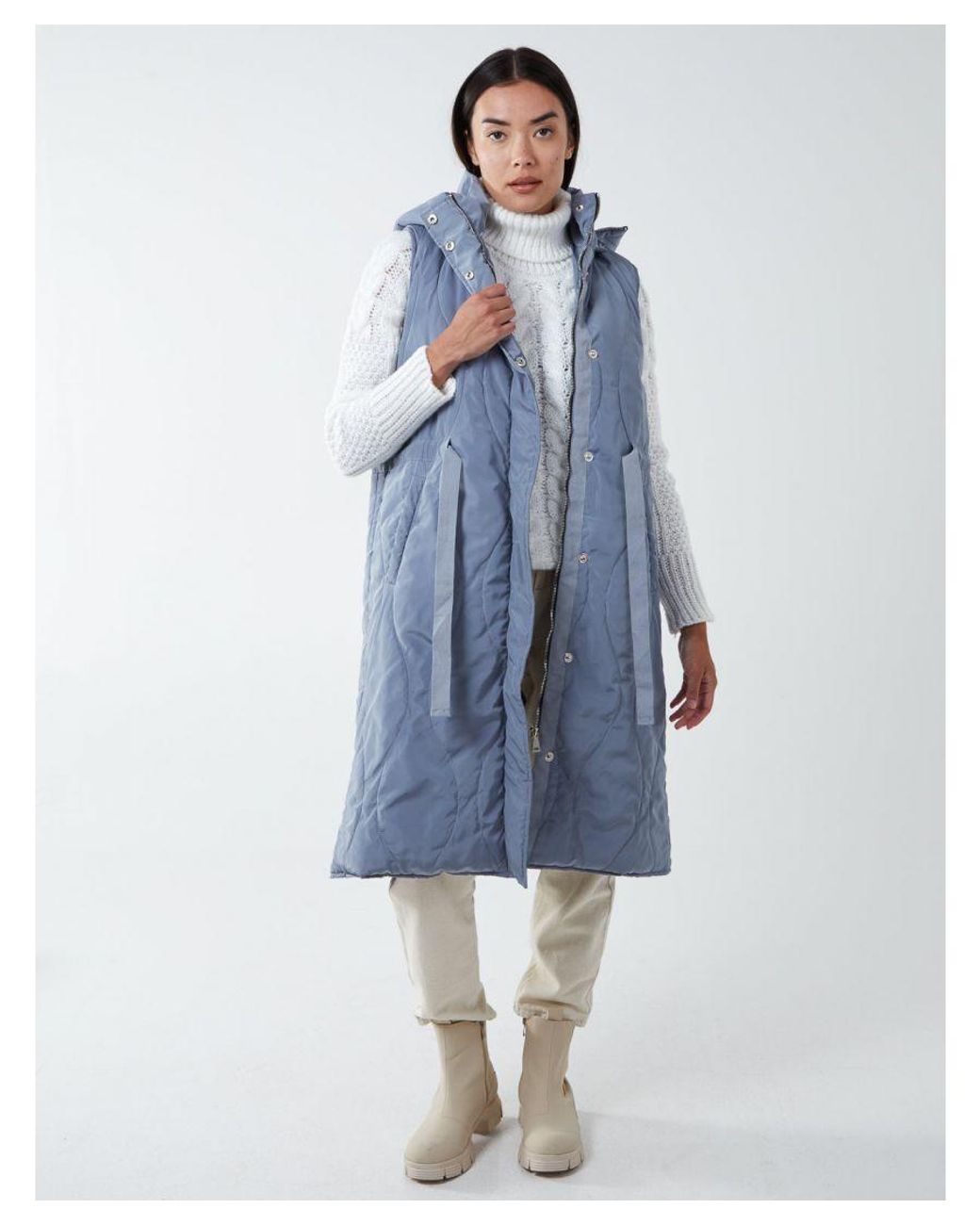 Blue Vanilla Blue Quilted Gilet