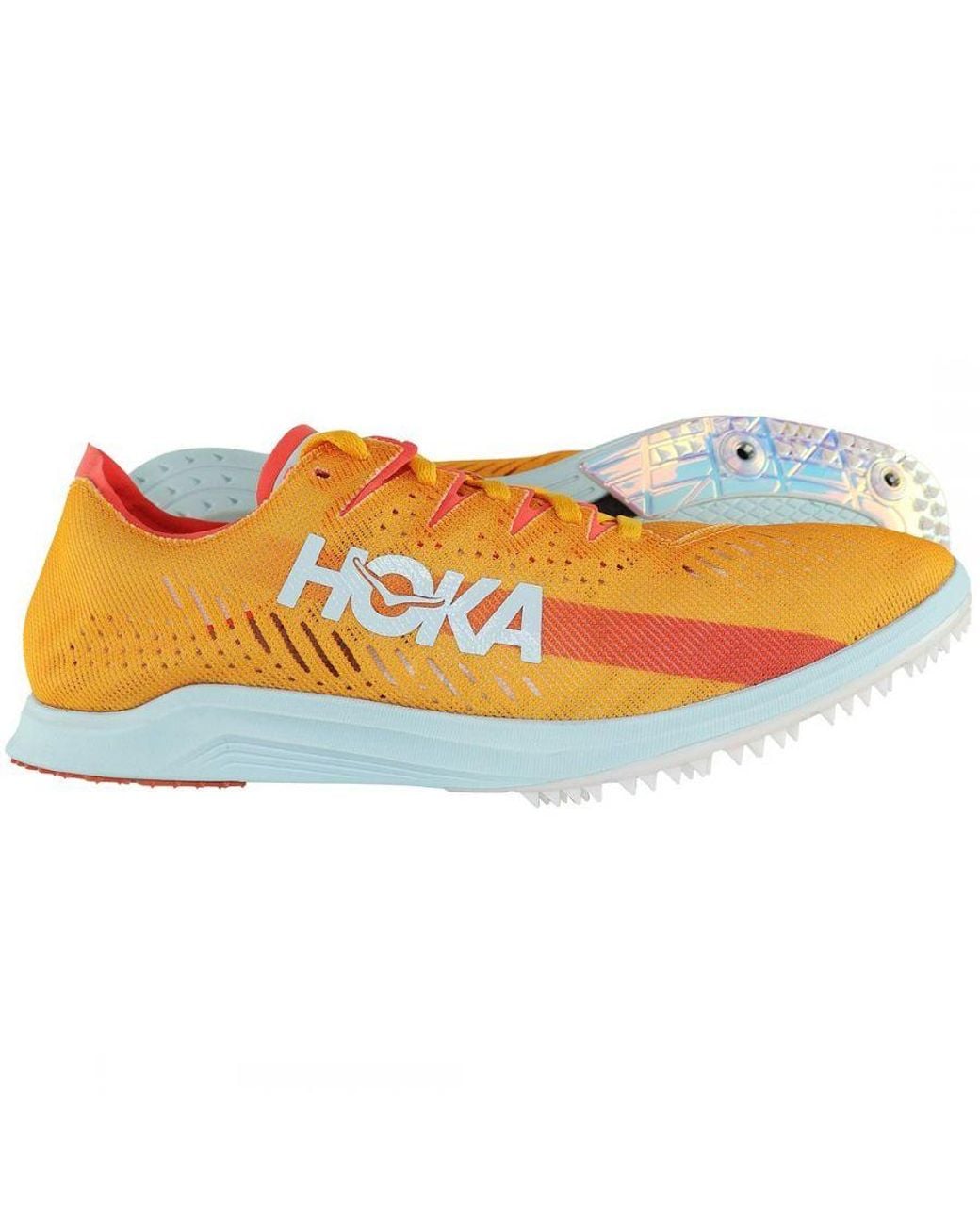Hoka One One Orange Cielo X Ld Spike Track Shoes for men