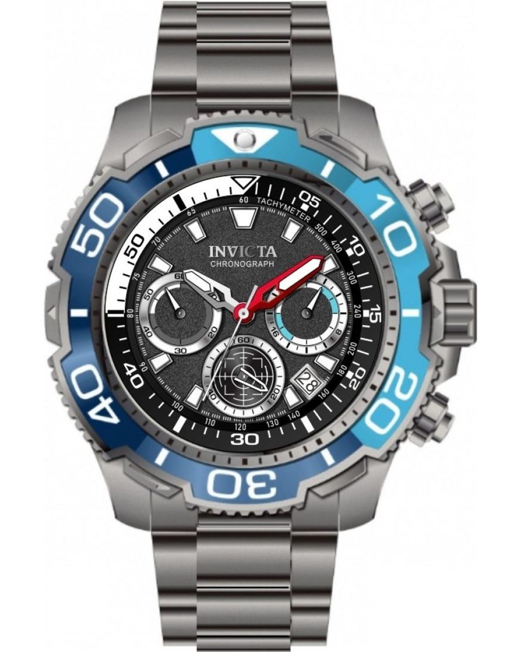 INVICTA WATCH Gray In-49493 Ti-22 Titanium Watch for men