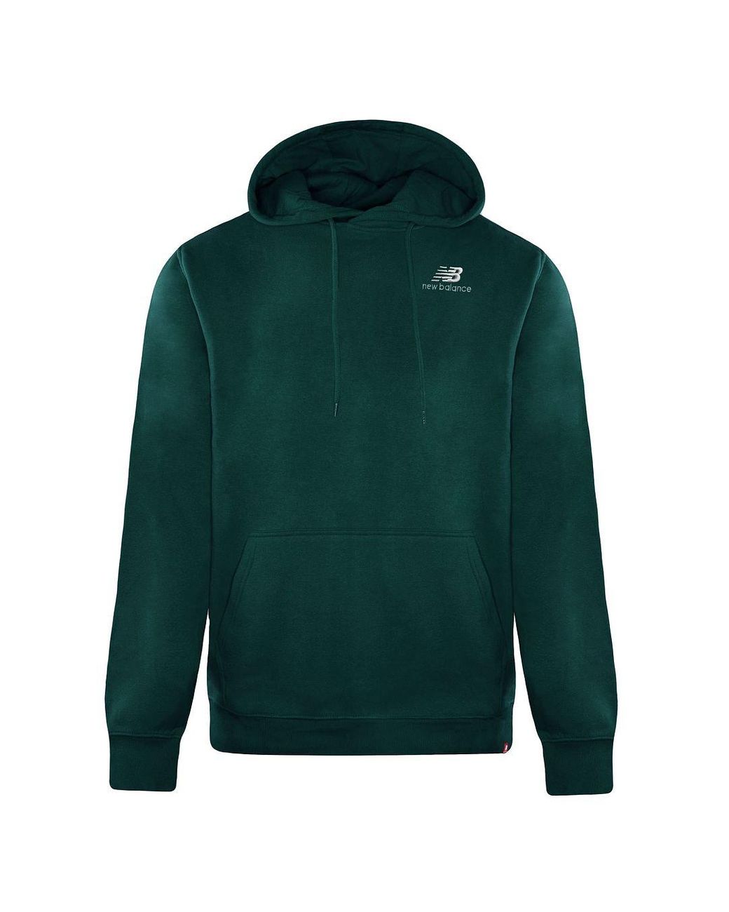New Balance Long Pullover Essentials Embroidered Hoodie Mt11550 Tkk Cotton in Green for Men Lyst UK