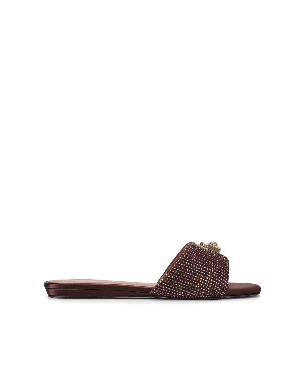 Kurt Geiger Brown Brixton Flat Sandal Sandals