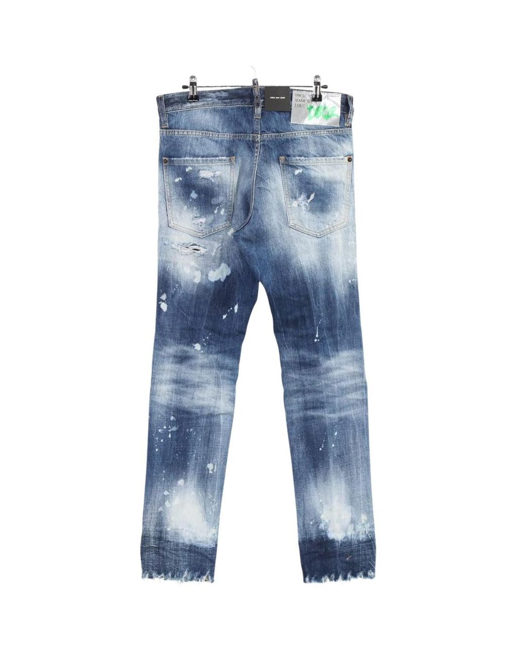 DSquared² Blue Cool Guy Jean Distressed Denim Pants Cotton for men
