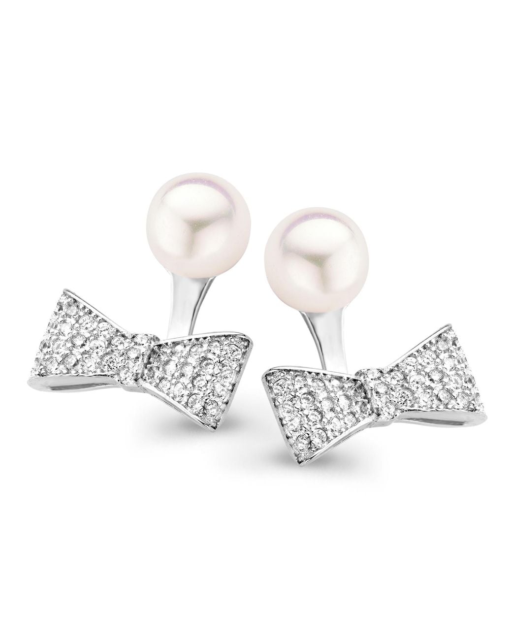 Orphelia White 'Sienna' 925 Sterling Stud Earrings