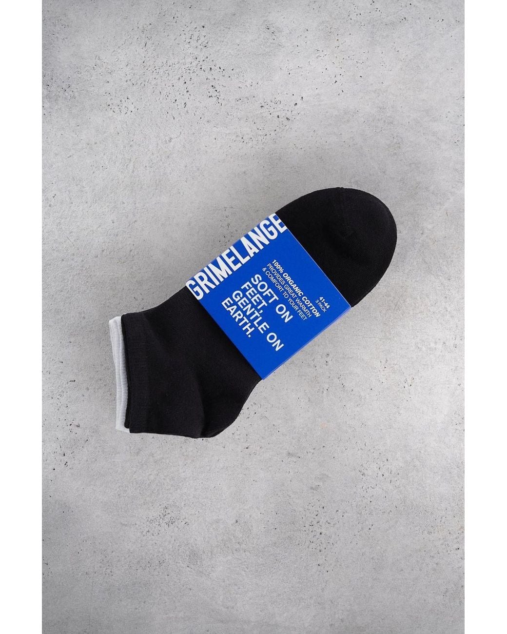 Grimelange Gray 3-Pack Thin Knitted Crew Socks for men