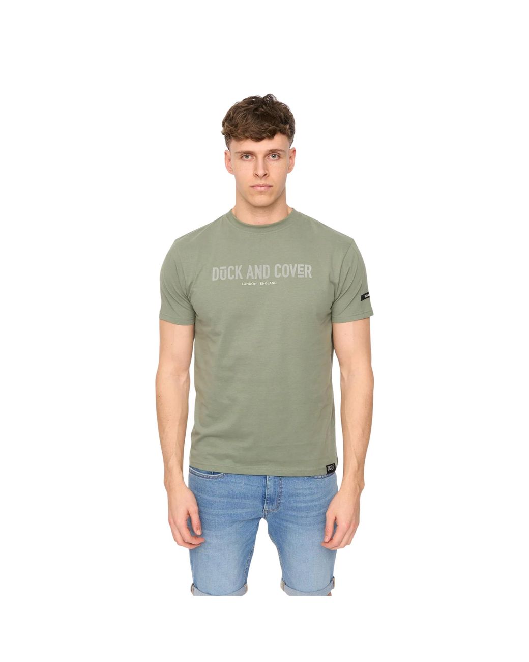 Duck and Cover Green Walpole T-Shirt Cotton for men