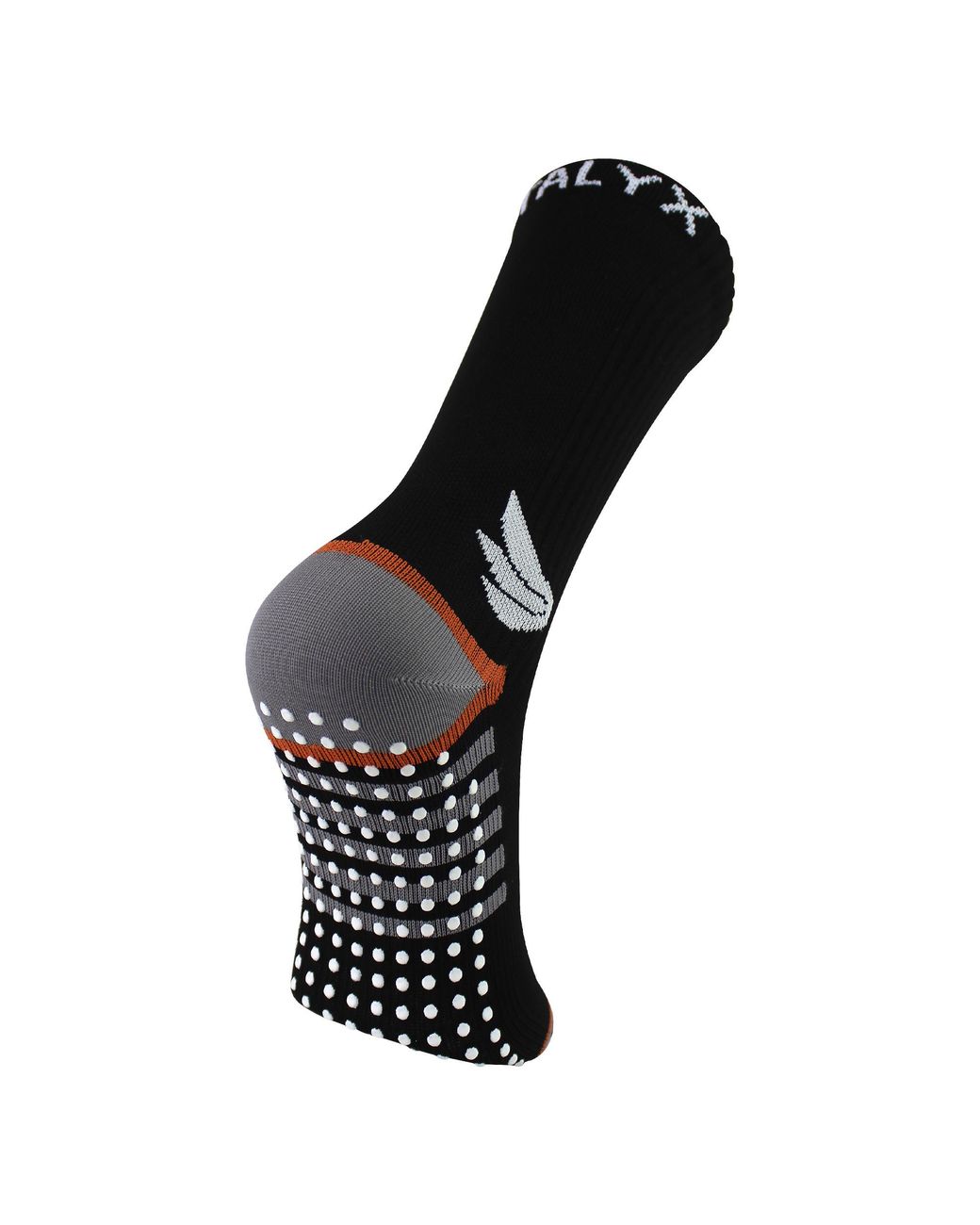 Talyx Black Compression Sports Socks With Grips for men