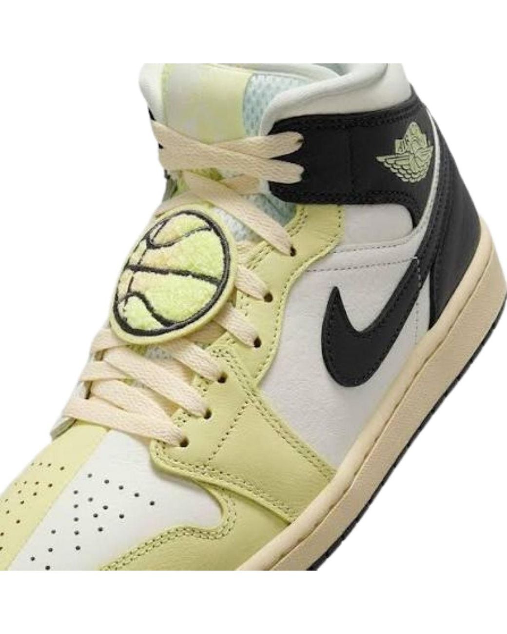 Nike Brown Air Jordan 1 Mid Fall League Sail Trainers