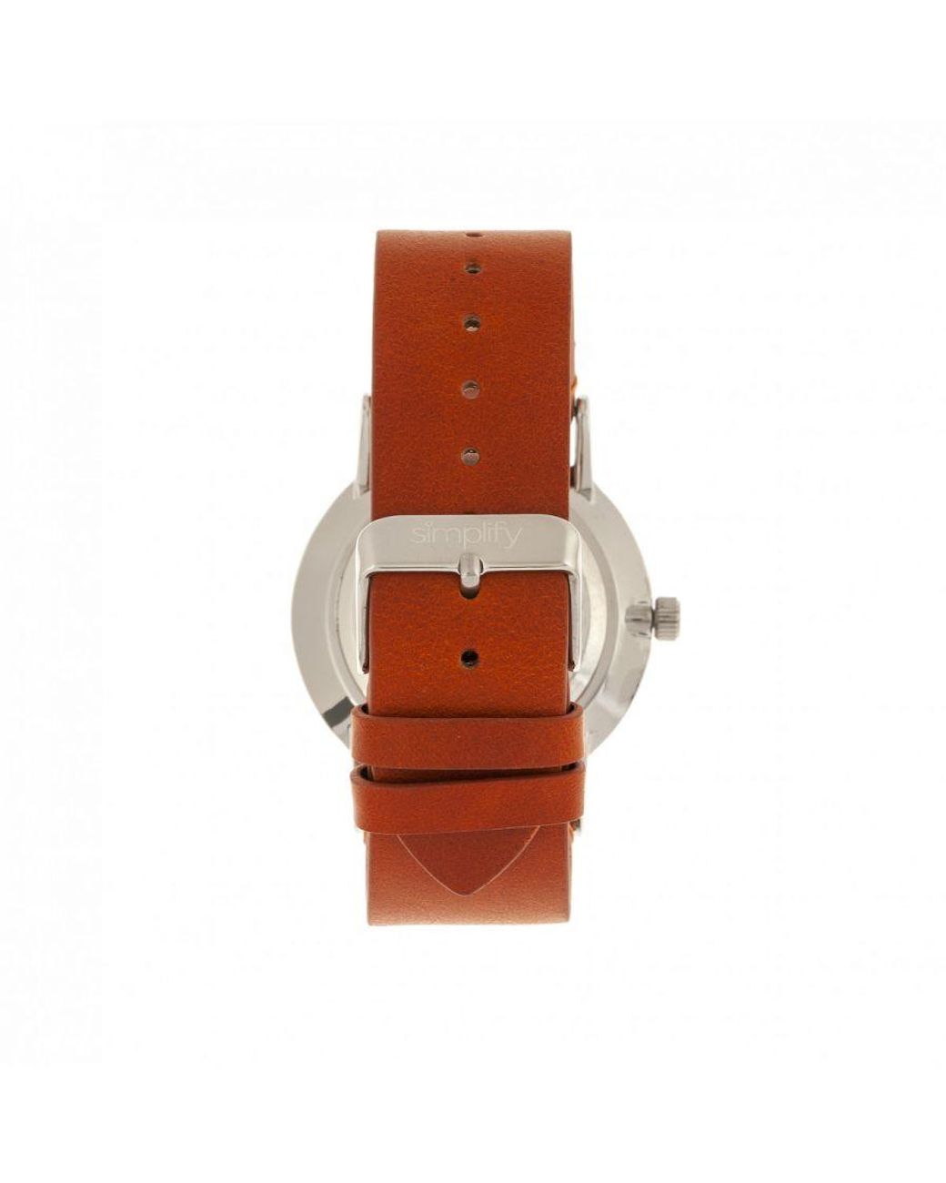 Simplify Multicolor The 5100 Leather-Band Watch