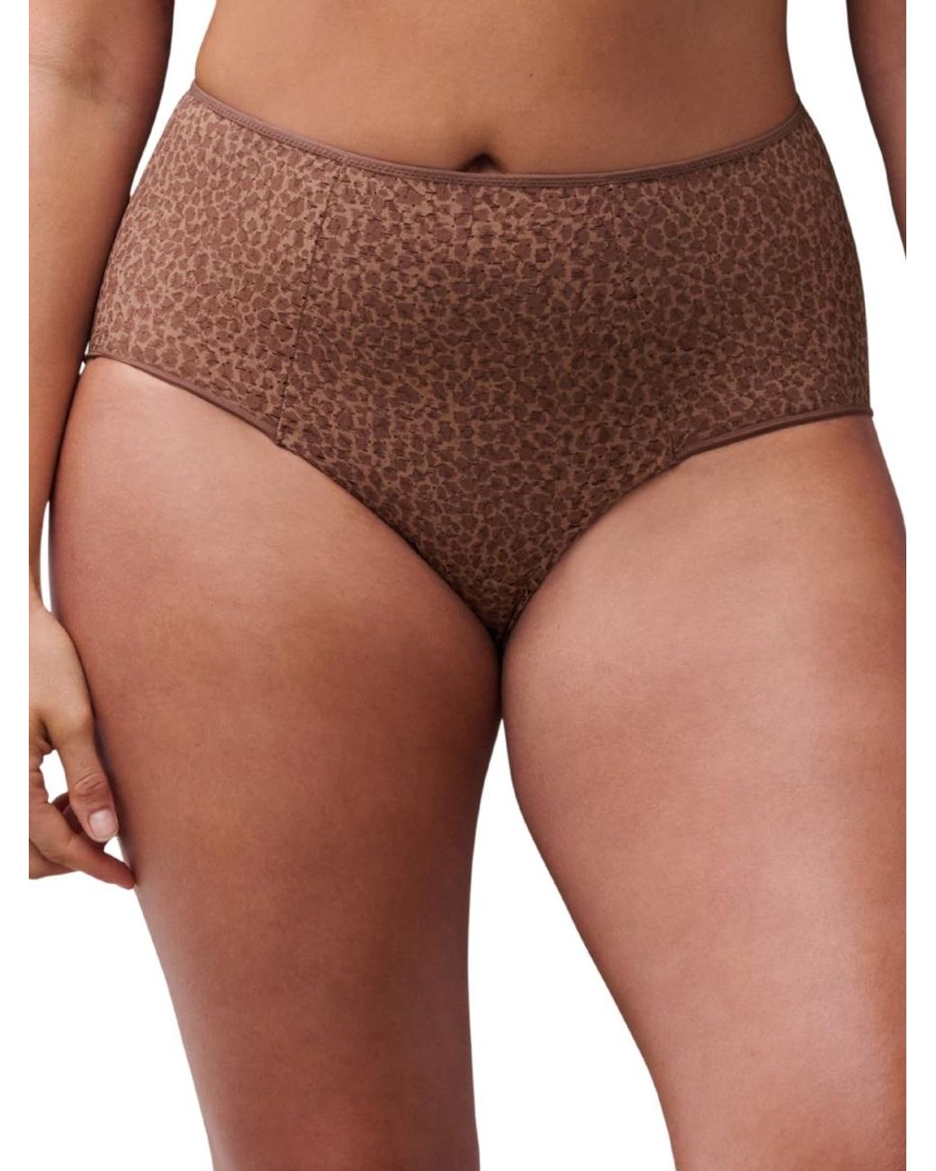 Chantelle Brown Easy Feel Norah High Waisted Covering Full Brief