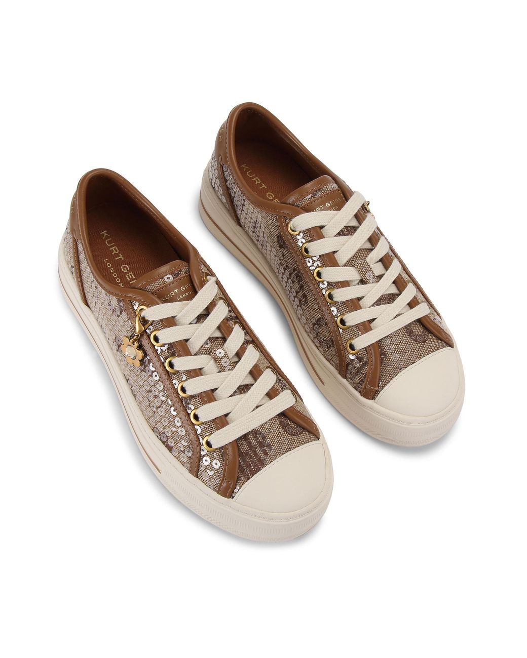 Kurt Geiger Brown Lace Up Sneaker Sneakers