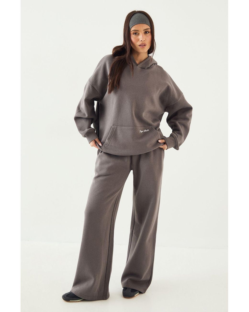 DSGN Studio Multicolor Script Embroidered Hooded Tracksuit