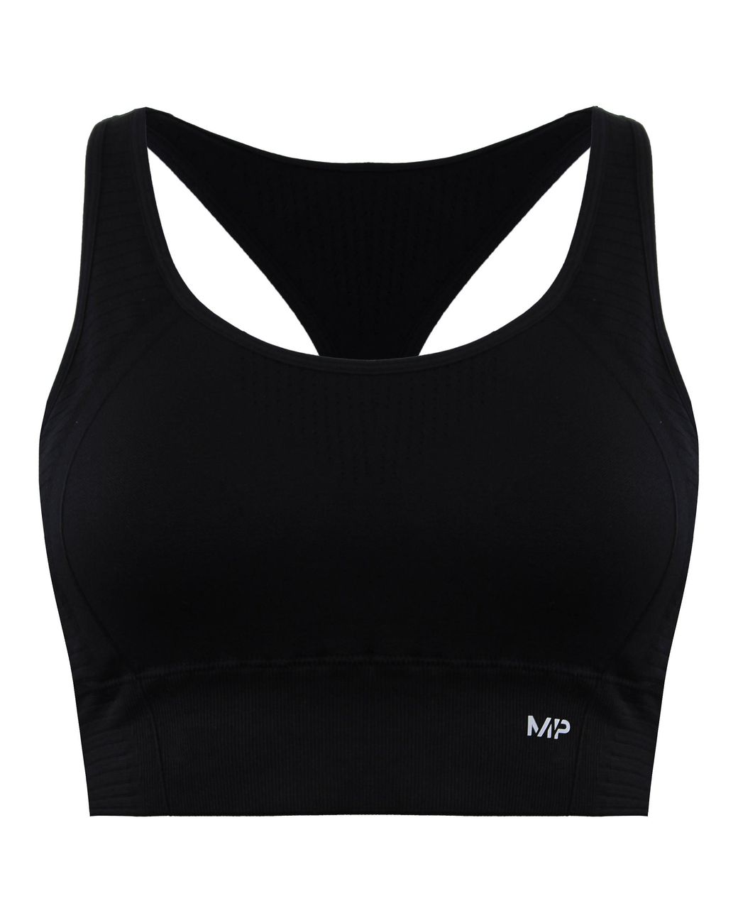MP Activewear Black Myprotein Tempo Ultra Seamless Sports Bra