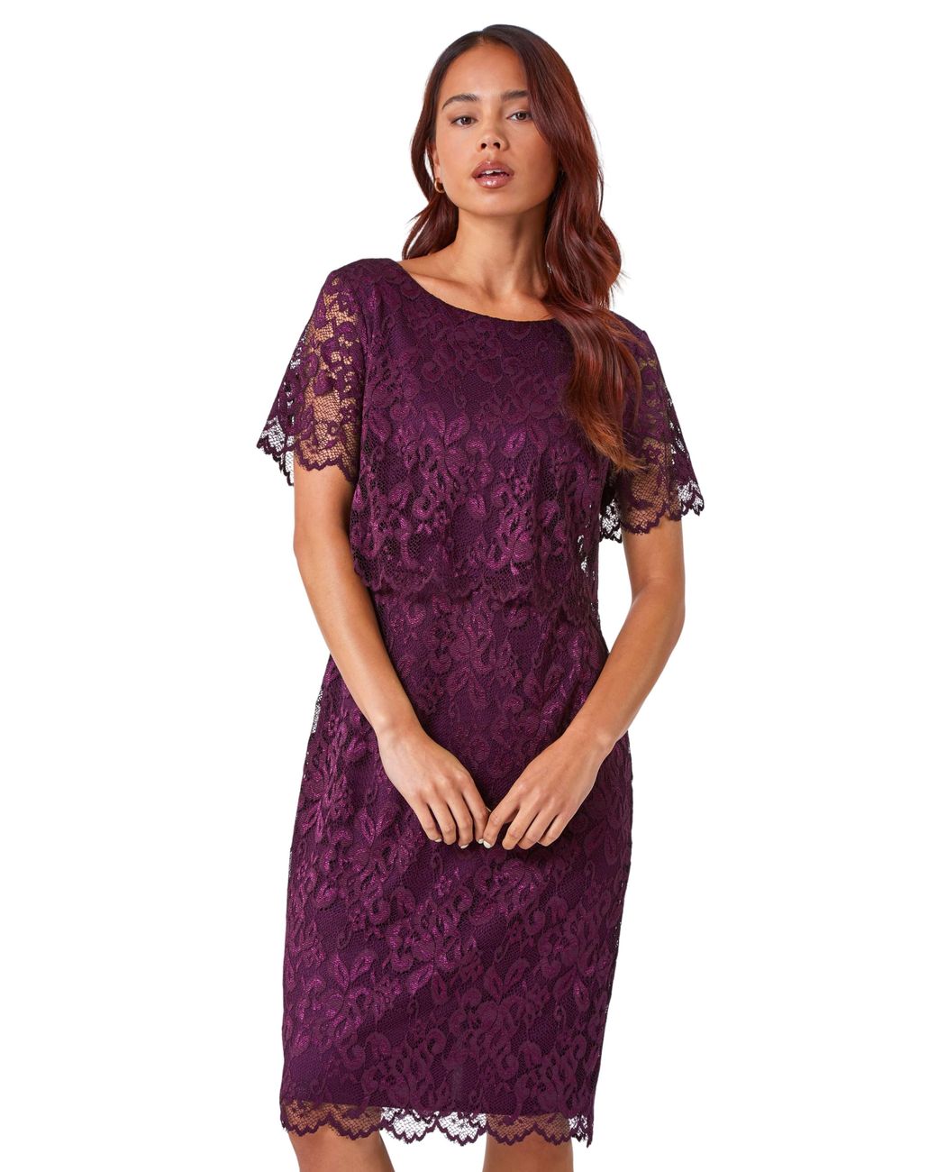 hot pink off shoulder dress Dura One Shoulder Sequin Mini Dress main image 1