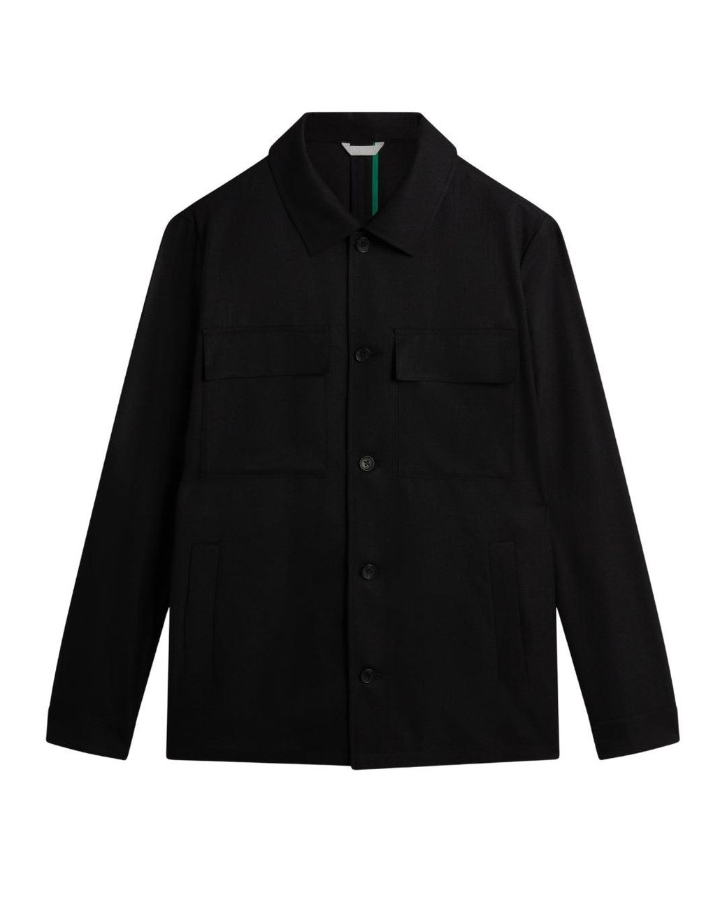 Ted Baker Black Selwynj Lightweight Wool Blend Jacket for men