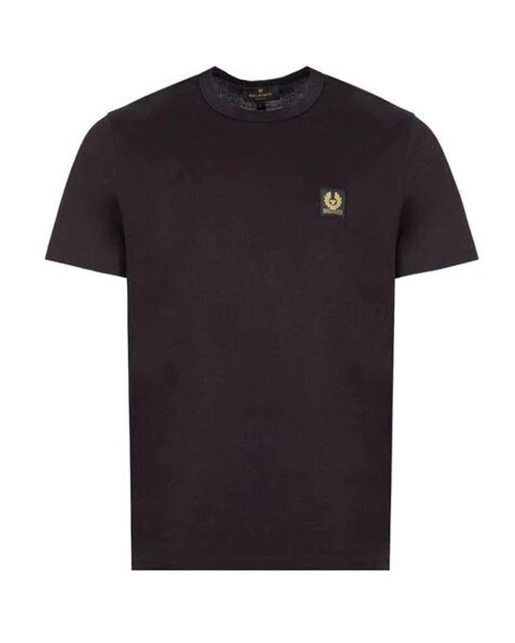 Belstaff Black Cotton Logo T-shirt for men