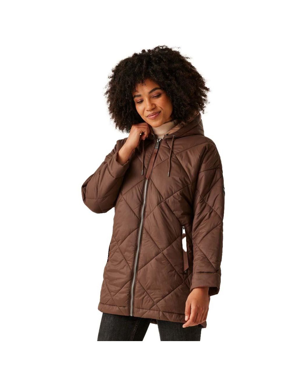 Regatta Brown Emila Full Zip Padded Jacket