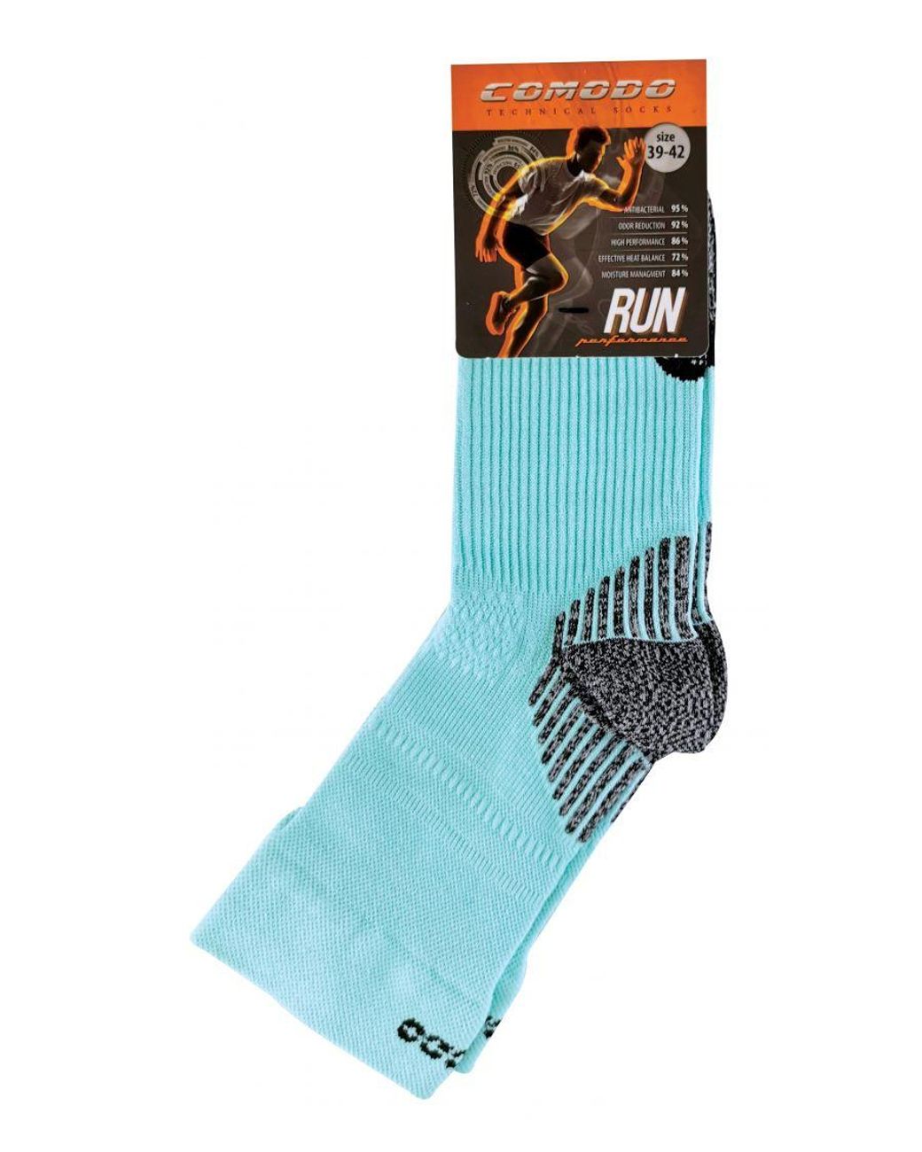 Comodo Blue Compression Running Socks for men